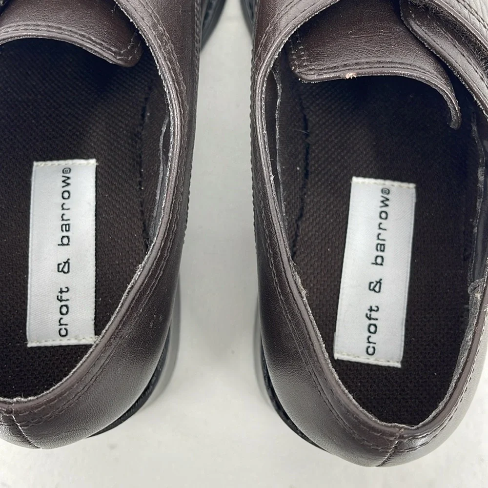 CROFT & BARROW SIZE 7.5M WOMENS BROWN  Leather Shoes